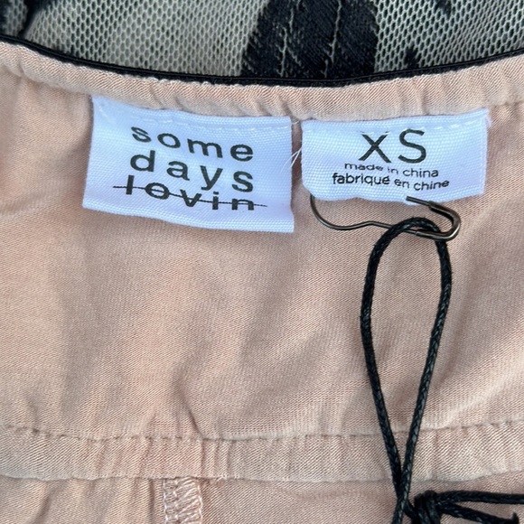 Somedays Lovin Black Tan Embroidered Maxi Dress Plunge Neckline - Picture 13 of 16